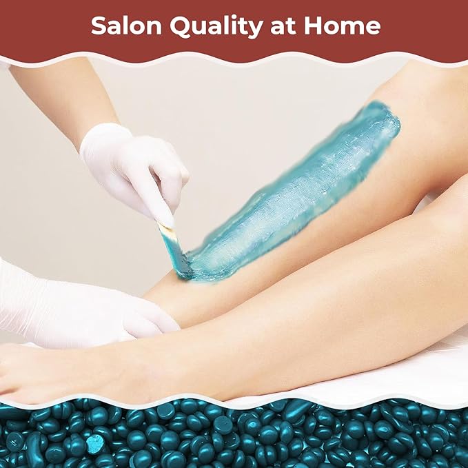 2.5lb Wax Beads, Hard Wax Beads for Coarse Hair Removal and Sensitive Skin- Waxing Beads for Women Men - Hard Wax Recommended for Full Body Bikini Brazilian Waxing (Jasmine)