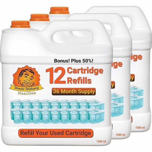 36 SmartClean cartridge refills—108 months of clean shaving by Shaver Shebang NextGen