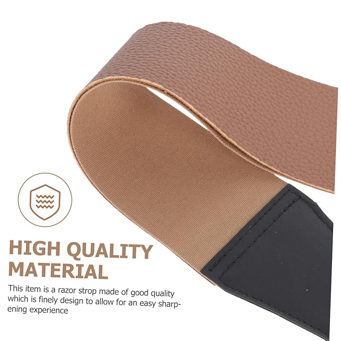 2pcs Leather Strop Strap for Manual Shaving Double-sided Polishing Tool for Home Use for Final Sharpening and Smoothing of Barber Random