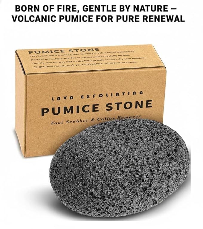Kalliston, Natural Olive Oil Soaps with Pumice Stone, unscented, hypoallergenic, all natural, product of Greece, pack of 4