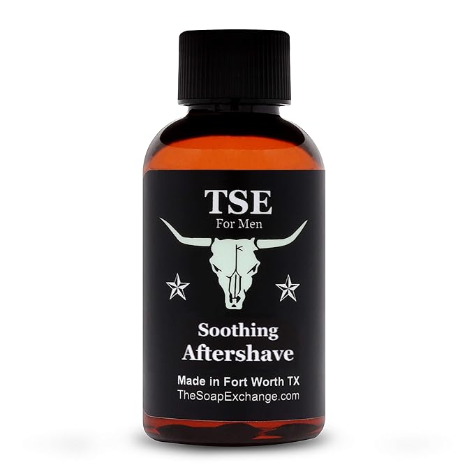 TSE for Men Soothing Aftershave - Unscented Fragrance Free - Natural Ingredients for a Healthy Post Shave. Reduce Razor burn with Aloe Vera. Hand Crafted 2 fl oz / 60 ml Made in the USA.