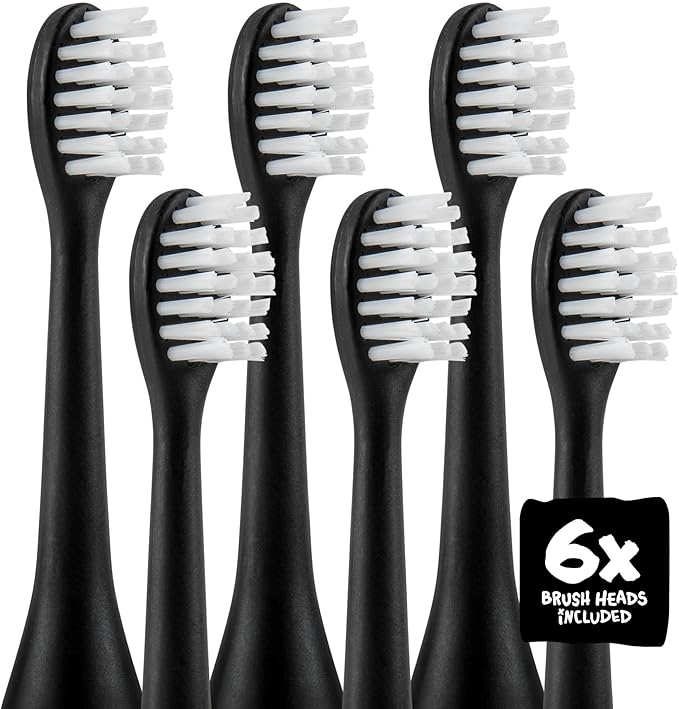 Made by Dentists Sonic X Electric Toothbrush – Rechargeable Kids Sonic Toothbrush, 8X Plaque Removal, 2 Speed Modes, 2-Minute Timer 6 Brush Heads Included, Tweens Ages 7+, Bad to The Bone Edition