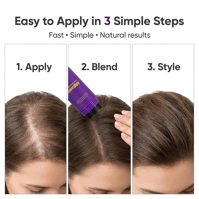 2Pcs Hair Building Fibers – Natural-Looking Hair Thickening Powder for Instant Fuller Appearance, Long-Lasting, Lightweight & Easy to Apply, 30g x 2 – Black