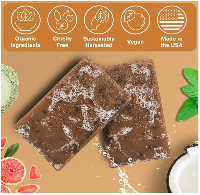 Ness Mens Soap Bar - Cedar & Citrus Scent - Natural Soap For Men - Mens Bar Soap With Organic Ingredients & Essential Oils - Moisturizing Bar Soap - Handmade In The USA, Cruelty Free, Vegan - 3 Pack