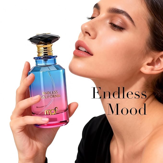 Endless California Unisex Cologne Eau de Parfum 100ml Summer Citrus Amber Scent Sparkling Mandarin Orange & Guaiac Wood Fragrance Long Lasting Gift for Men and Women
