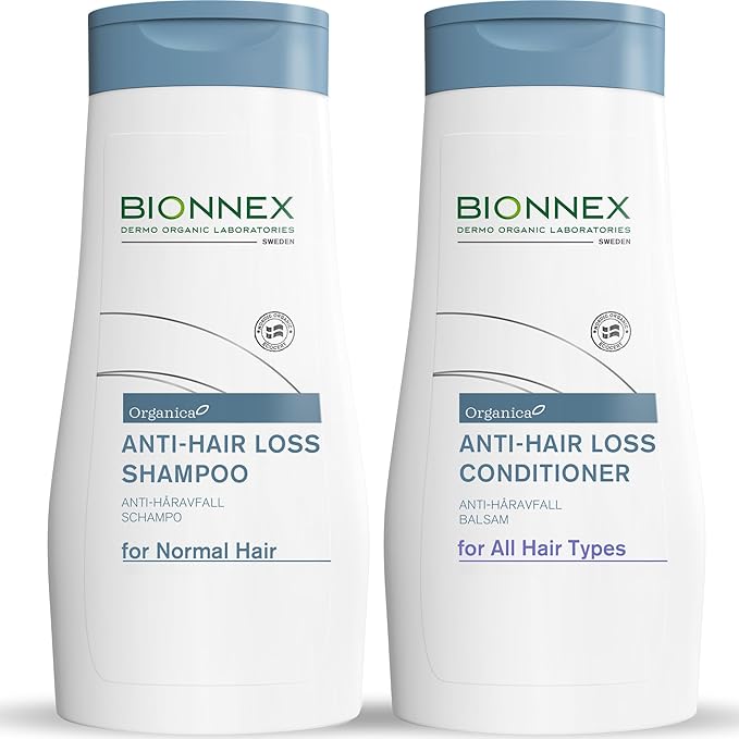 Anti-Hair Loss Shampoo & Conditioner Set, DHT Blocker for Thinning Hair (2 x 10.1 Fl oz) BioTrust Technology, Hair Growth Shampoo, Dermatologically and Clinically Tested By BIONNEX