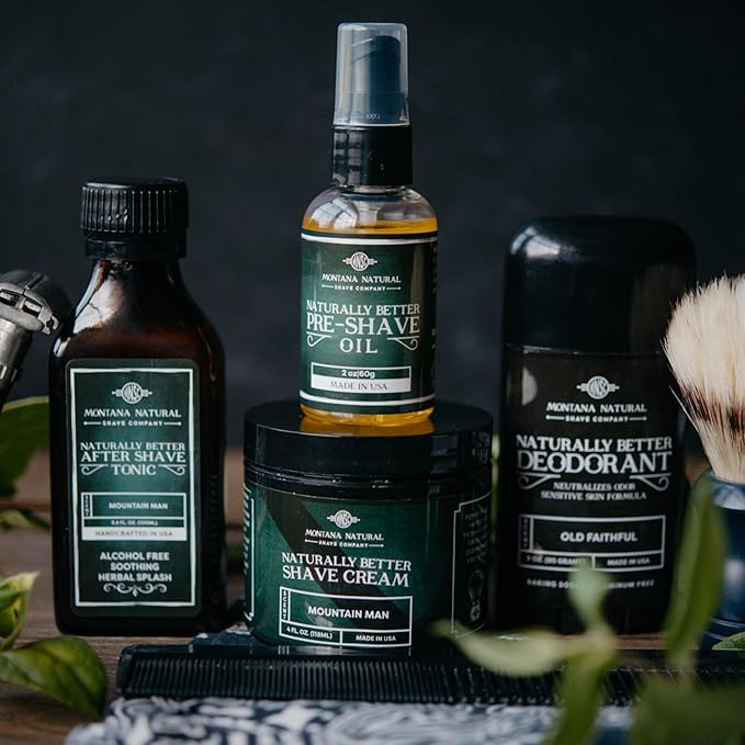 MNSC Bay Rum Naturally Better Shave Cream - Smooth Shave, Hypoallergenic Sensitive Skin Formula, Softer Skin, Prevent Nicks, Cuts, and Irritation, Handcrafted in USA, All-Natural, Plant-Derived