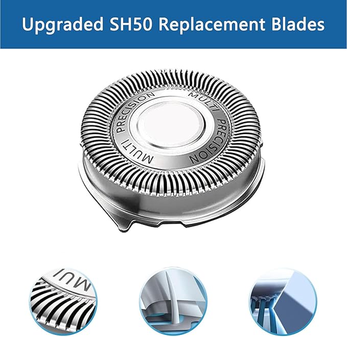 SH30/52 Replacement Heads Compatible with Philips Series 3000 Electric Shavers 2000 1000 S3201 S3202 S3203 S3205, Compatible with Norelco SH30 Replacement Blades Upgraded Comfort Razor Heads