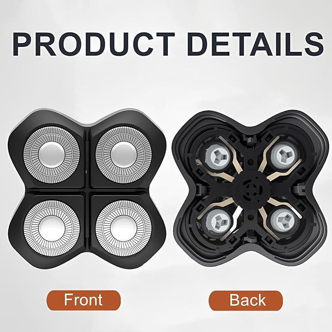Compatibel with Freebird Pro Replacement Blades,2Pack Compatible with Freebird FlexSeries Pro Electric Head & Body Shaver,Precison and Smooth Shaving.
