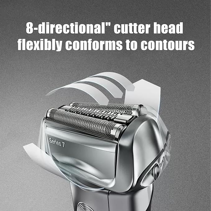 70S Series 7 Replacement Head Compatible with Braun Series 7 Shavers Replacement Blades,for Braun Shavers 720cc, 730cc, 735s, 750cc, 760cc, 790cc, and 795cc Foil Shaver (2Pack)