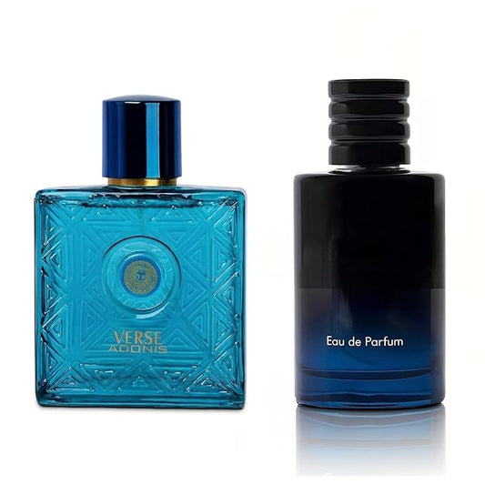 Verse Adonis & SE Combo Men Cologne 3.4 Fl. Oz Men's Perfume Refreshing Combination of Woody Floral & Fruity Scents Eau De Parfum for Men Lasts All Day Best Gift
