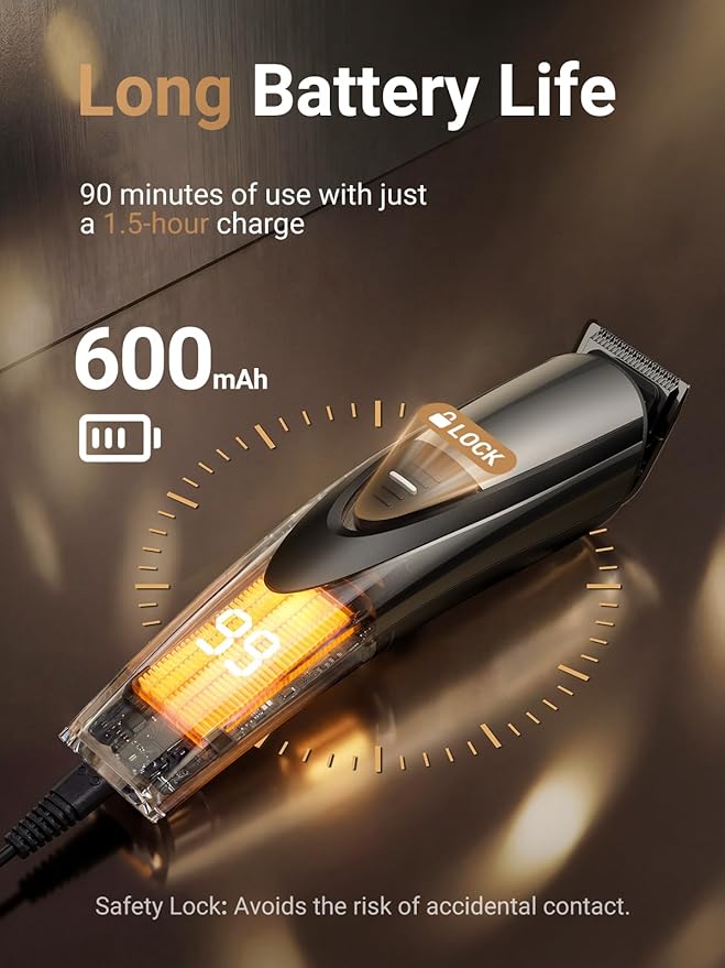 SHPAVVER Beard Trimmer for Men: Professional Barber Hair Clippers - 12-in-1 Cordless Grooming Kit - Waterproof Electric Razor with Turbo Speed & Precision - Valentines Day Gifts for Men Husband Father