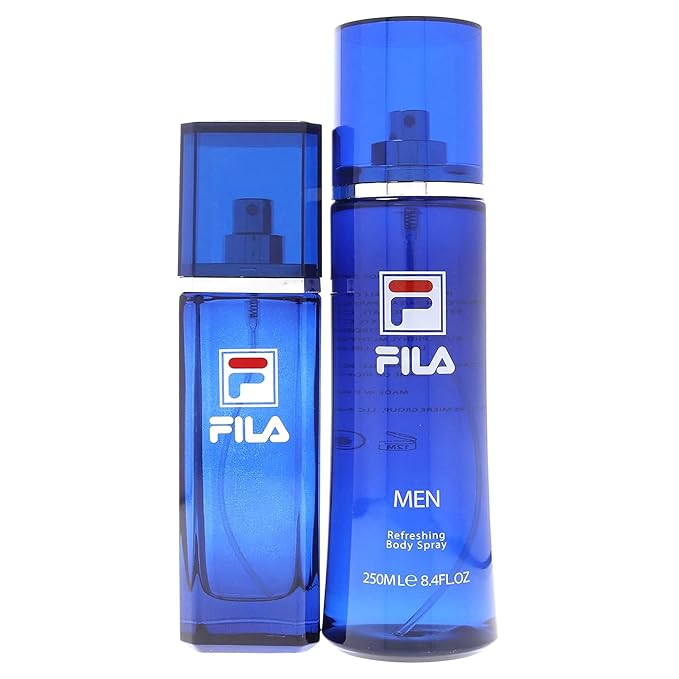 FILA Refreshing Body Spray for Men - Cool and Fresh Body Mist with Notes of Bergamot, Cardamom and Pepper - Long-Lasting, Sporty Fragrance - 8.4 oz