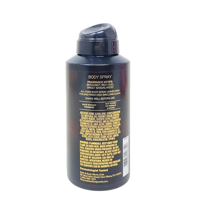Bath & Body Works Adrenaline - Body Wash and Body Spray with a Cabin Spice Soap