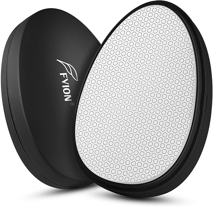 FVION Painless Glass Hair Eraser, Innovative Fine Grit Crystal Body Shaver for Smooth Skin, Effortless Removal Tool (Black)