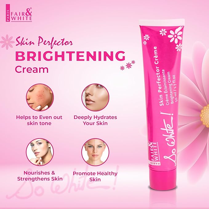 Fair and White So White Perfector Cream – 1.7 fl oz / 50ml – Skin Brightening Face Cream- Formulated for Moisturizing and Nourishing Skin