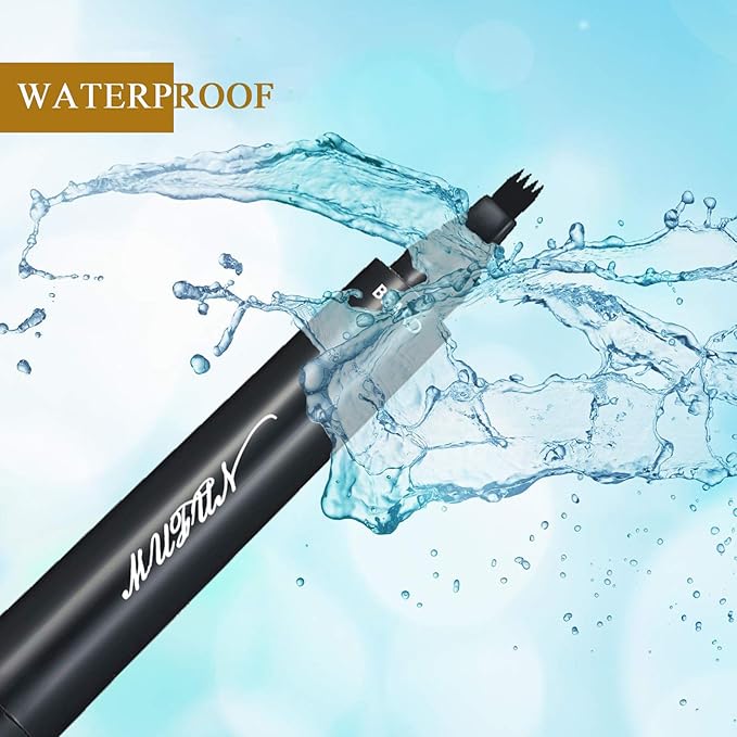 Beard Pencil Filler for Men - Sweat Proof, Water Resistance, Long Lasting & Natural Finish barber Pencil, Mustache Repair Shape (LIGHT BROWN)