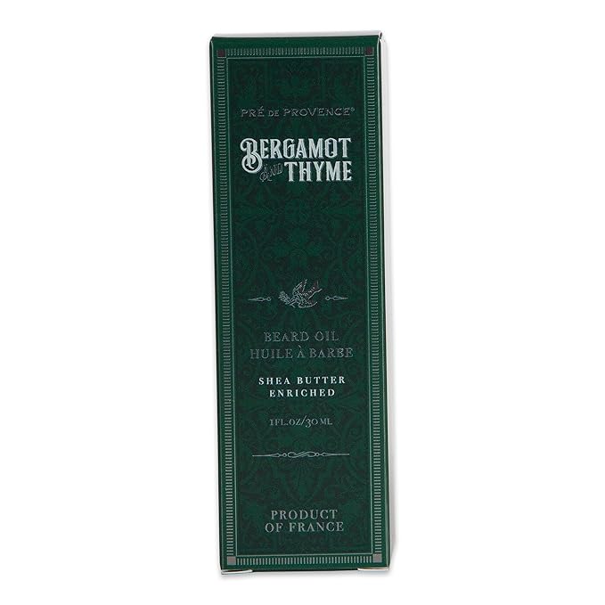 Pre de Provence Bergamot & Thyme Beard Oil, Shea Butter Enriched, 30 ML