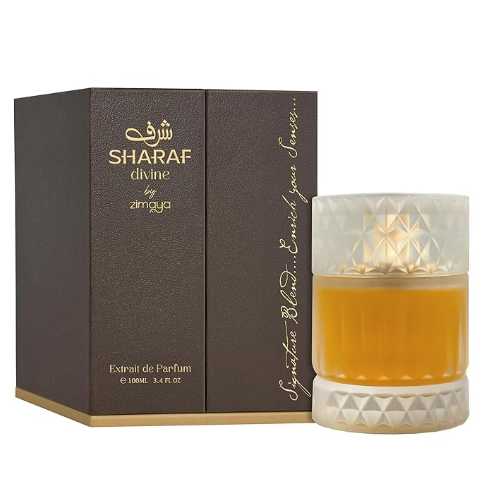 zimaya Sharaf Divine Unisex Extrait De Parfum, 3.4 Fl. Oz