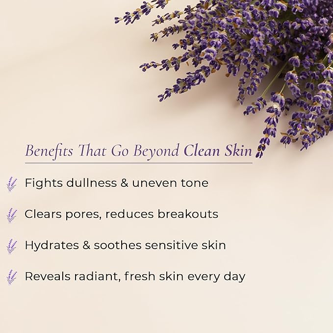 Ayurvedic Face Wash with Witch Hazel, Saffron ext.,Lemon ext., Rose water, Orange ext., Aloevera, Cucumber ext. | Powered by Niacinamide, Vitamin C, Retinol, Allantoin & Betaine hydrate | 3.38 fl oz.