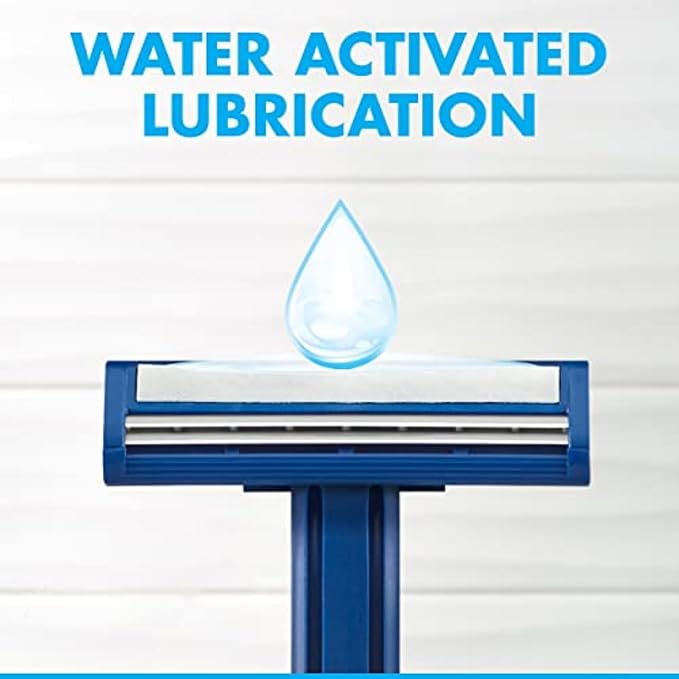 Gillette Sensor2 Disposable Razors for Men, Water Activated Lubrastrip to Help Avoid Skin Irritation, 18 count