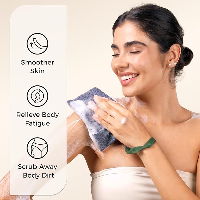 ZOMCHI 3 Pack Exfoliating Soap Bag, Body Scrubber Sponge, Soap Savers for Bar Soap, Soap Bar Pouch for Deep Exfoliation