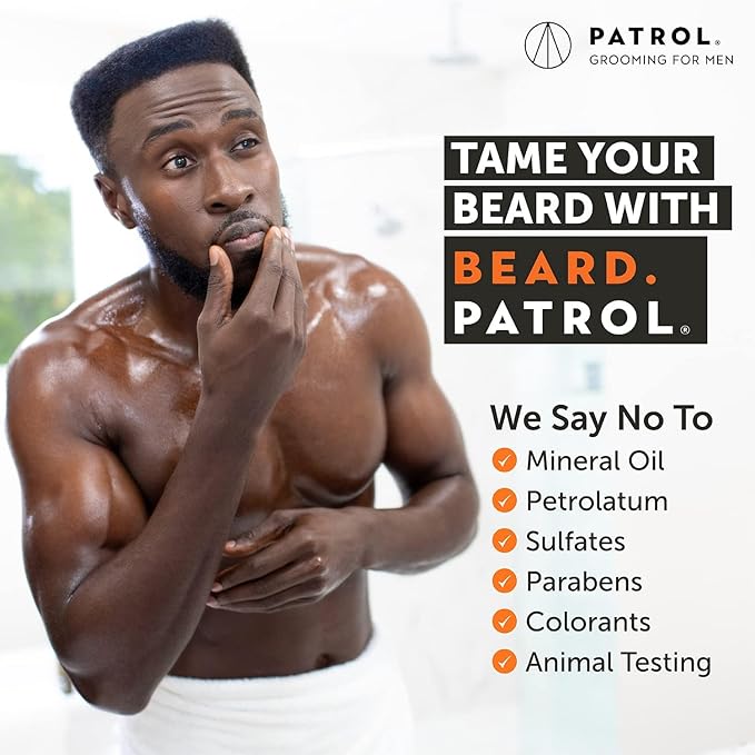 Bump Patrol Beard Patrol Beard Oil for Men – Natural Grooming Serum and Mustache Conditioner, Softens, Smooths and Strengthens Growth, Cedarwood and Tonka - 2 fl oz - Pack 1