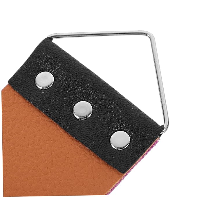 2pcs Barber Strop Shaver Sharpening Tools Double-sided Manual Strop Razor Protector Straight Razor Sharpener for Father Day Random Color