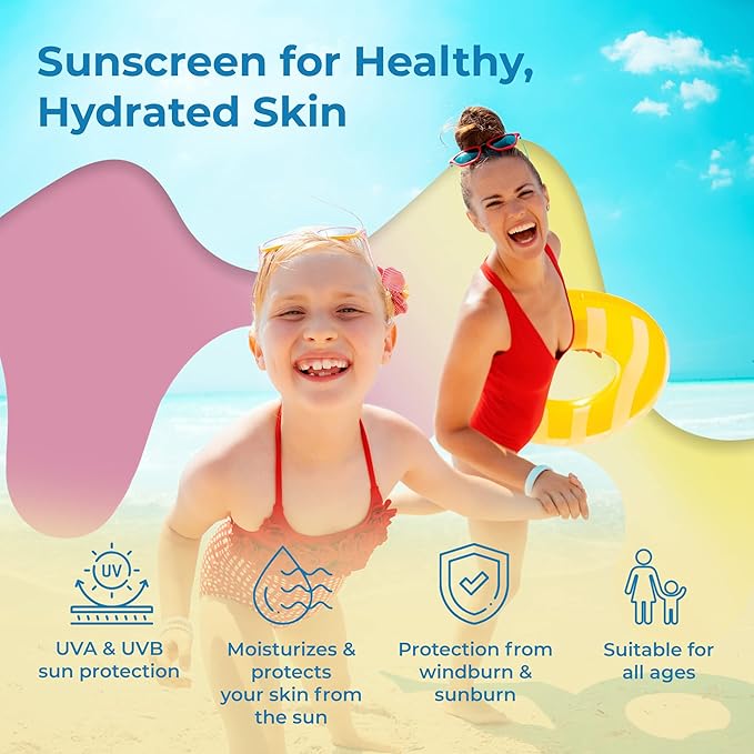 IceCream Sunscreen SPF30 Broad Spectrum for Body & Face Sunblock, Moisturizer, Water & Sweat-Resistant, Sulfate-Free, Paraben-Free, Reef-Friendly & Animal Cruelty-Free, 6oz (177ml) - Original