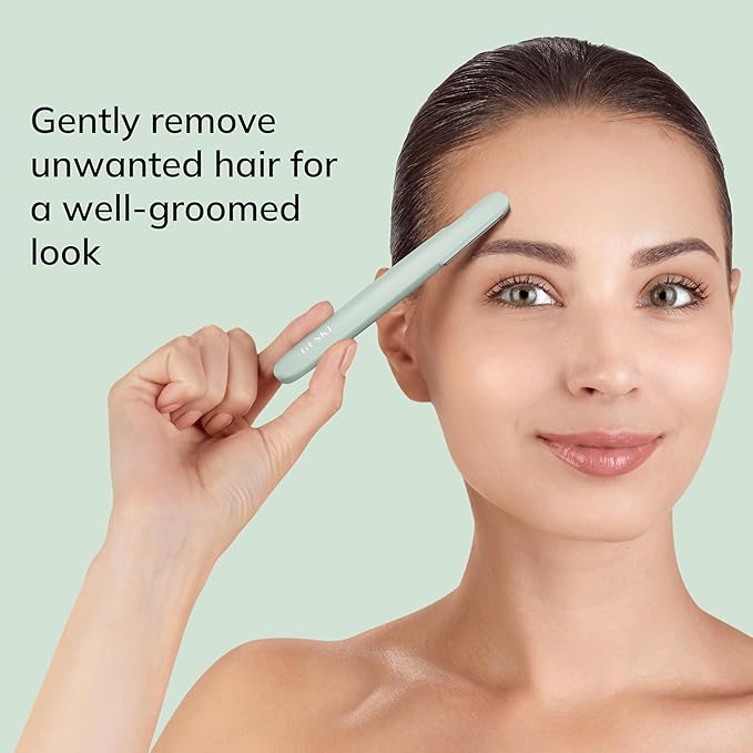 GESKE Precision Trimmer | 4 in 1 | Painless, Hygienic Hair Remover | Precise Hair Trimmer Tool | Face & Body | Men & Women | Grooming Device | Hypoallergenic, Easy-to-exchange Blades | All Skin Types
