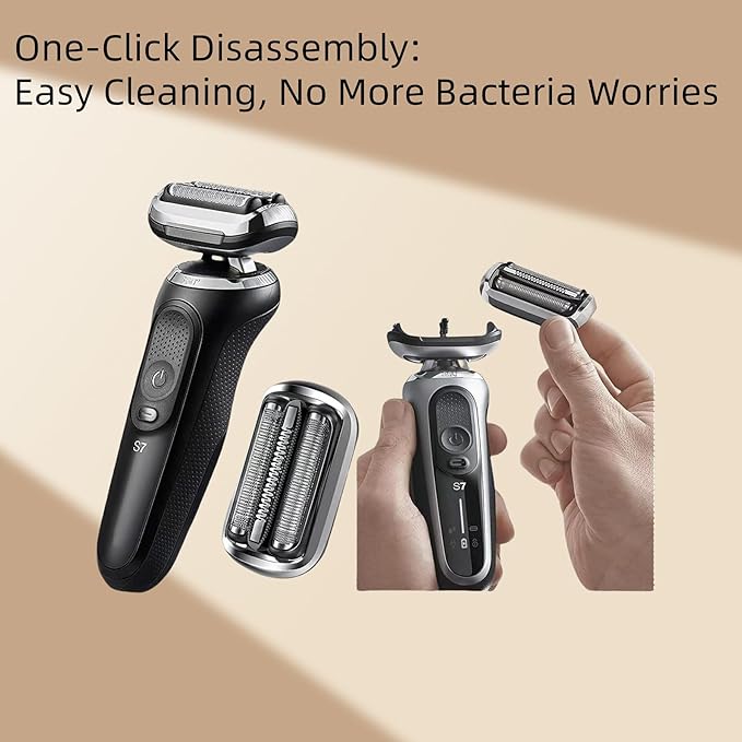 Series 7 Replacement Head Compatible with Braun S7 Shaver, Foil & Cutter Precision Fit 7020s, 7025s, 7085cc, 7027cs, 7071cc and 7075cc head shaver