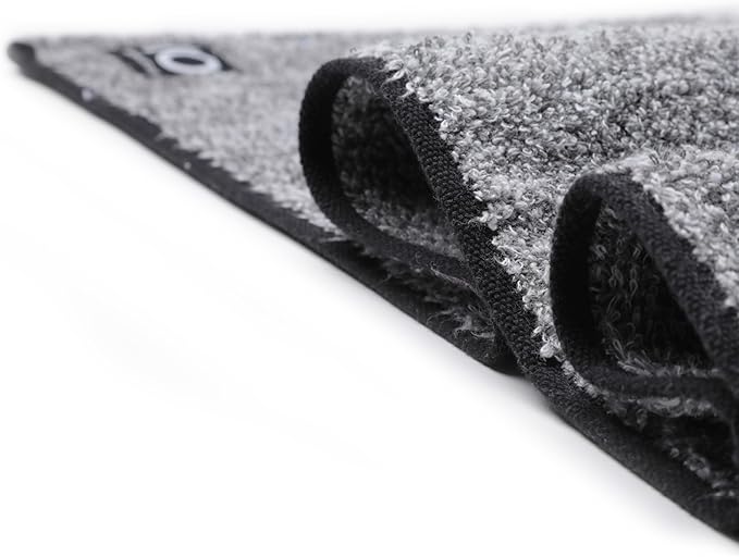 Facesoft Yoga Towel - Infused with Activated Charcoal to Detoxify and Sweat - Made with Eco-Friendly Aqua-Cotton Yarn - Biodegradable and Sustainable - All Ages