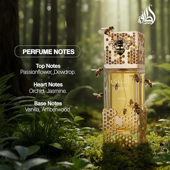 Lattafa Atheeri for Unisex Eau de Parfum Spray, 3.4 Ounce / 100 ml | for Unisex