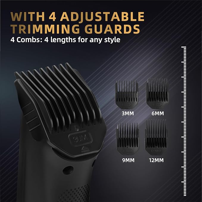 Pubic Hair Trimmer for Men, Manscape Body Hair Trimmer, Ceramic Blade Body Shavers with USB-C Charging, Replaceable Heads Ball Razors with Led Display, 90 Minutes Shaving, Ideal Gift for Men