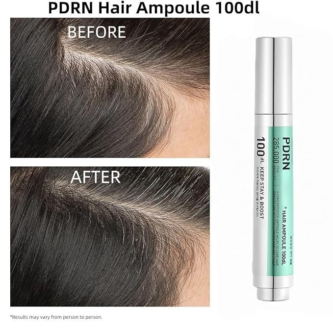 PDRN Hair Ampoule 100dl - Hair Growth Serum, Hair Growth Serum for Thinning Hair, Nourishes Follicles with Black Soybean, Wild Ginseng Extract, for Stronger Strands & Balanced Scalp (1PCS)