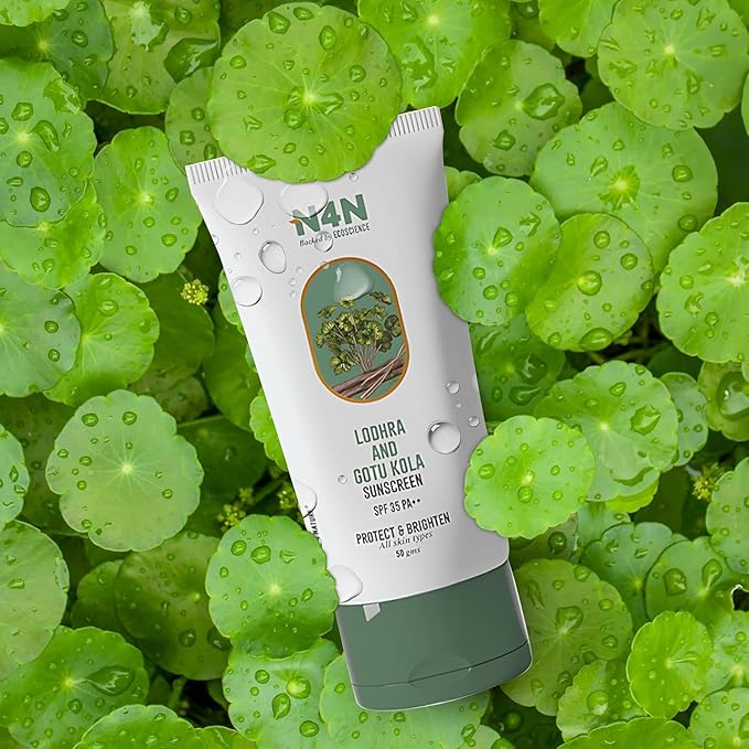 Sunscreen SPF 35 PA++ with Lodhra & Gotu Kola Face Sun Protection for Men & Women Against UVA/UVB, Brightens Skin, Non-Greasy, Paraben-Free, Suitable for All Skin Types, 50g (1.76 Ounce)