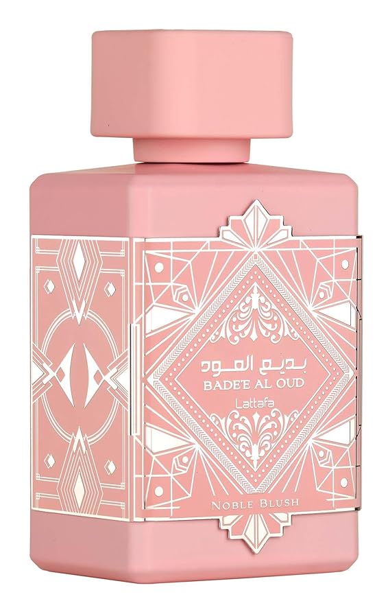Lattafa Bade'e Al Oud Noble Blush for Unisex Eau de parfum Spray, 3.4 Ounce / 100 Ml