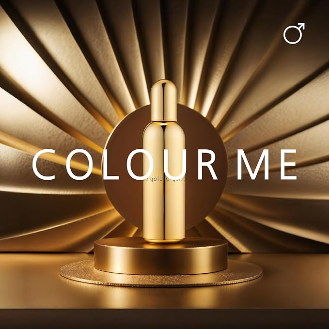 COLOUR ME Milton-Lloyd Gold Homme - Cologne for Men - Oriental Parfume for Men - Spicy, Amber Parfume - Mens Cologne - Long Lasting Parfume - 3 oz.