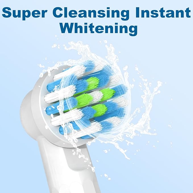 16 Pcs Replacement Toothbrush Heads Compatible with Braun Oral B Pro 1000/7000/9600/5000/8000, Precision Senesitive Brush Heads Refills for Genius X and Smart 1500 Electric Toothbrush (White)