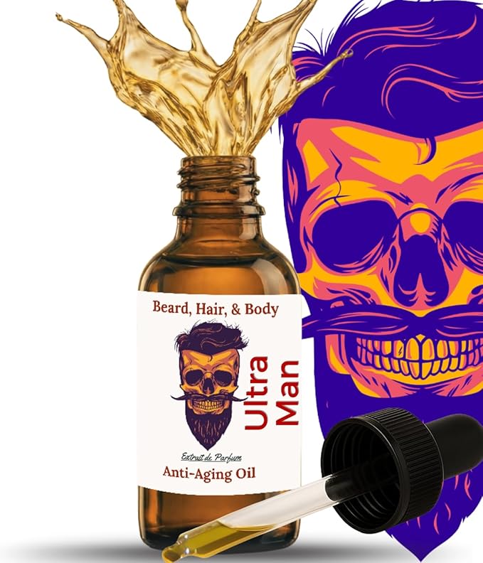 Master Barber Oil for Men, HAIR STYLING AGENT, 2 fluid ounces, Nourishes and moisturizes hair and skin with various natural oils, 1 Count