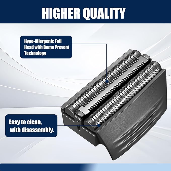 Shaver Replacement Foil Compatible with Remington TITANIUM-X Flex & Pivot Foil and Cutter F5800 & F7800 ，2packs