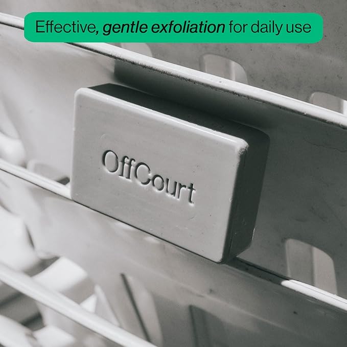 OffCourt Exfoliating Bar Soap – Whole Body, Deep Cleansing and Hydrating Soap for Men & Women - All Skin Types - Non-Drying Bar - Fresh Fig Leaves Scent (5oz, 1 Pack)
