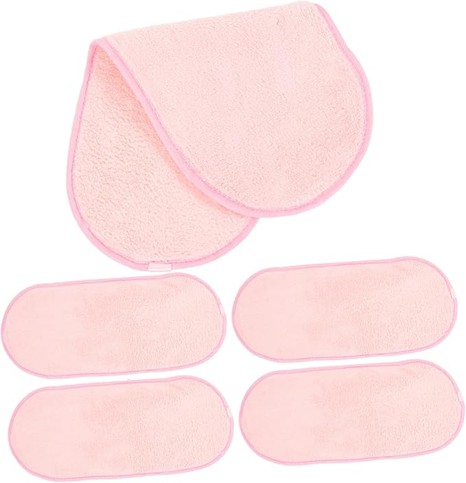 GALPADA 10pcs Coral Fleece Portable Face Wash Towels Soft Facial Cleaning Cloths for Travel Daily Use Comfortable Makeup Remover Towels Skin-Friendly for Men Women
