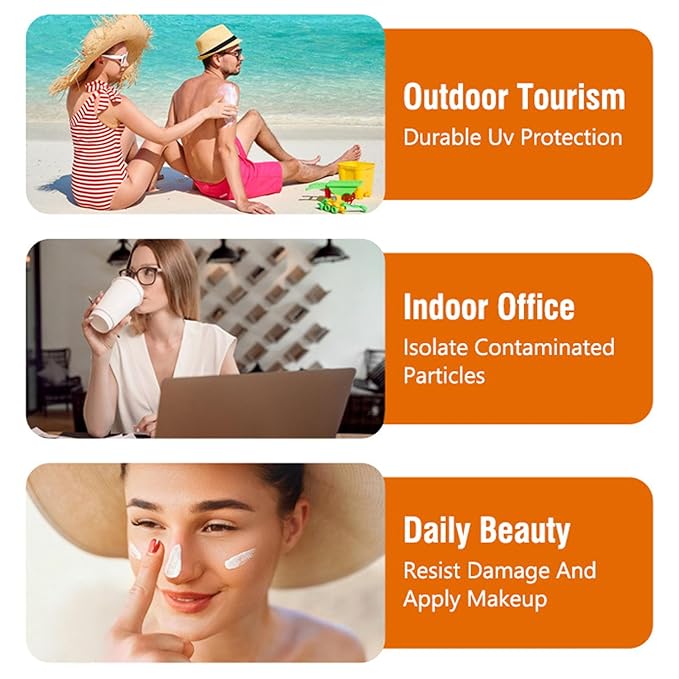 Sunscreen High SPF 90, Moisturizing Sun screen Lightweight Non Rapid Film Formation, All Day Waterproof Long Lasting Broad Spectrum Sunscreen for Face and Body Against UVA UVB