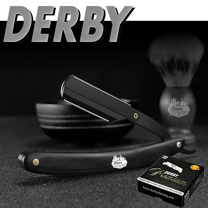 Derby Premium Single Edge Razor Blades, Ultra Sharp, Chromium - Ceramic - Platinum - Tungsten and Polymer Coated Edges (1)