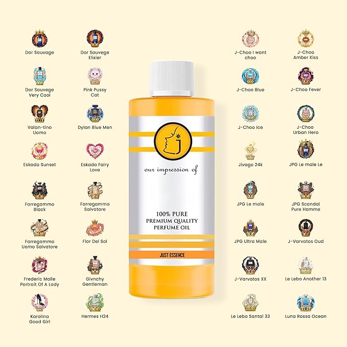 Dor Sauvege Very Cool Fregrance Perfume Oil | Premium Quality Concentrated Fragrance | Pure Perfume & Cologne Oil for Personal Body Use | 4 Fl Oz