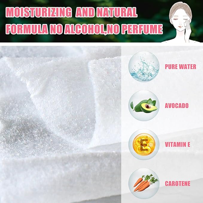 Ctosree 150 pcs Makeup Remover Wipes Bulk Individually Wrapped Makeup Wipes Single Remover Cloth Facial Cleansing Pads for Mascara Lipstick Oil Dirt Face Skin Travel Hotel(Pink)
