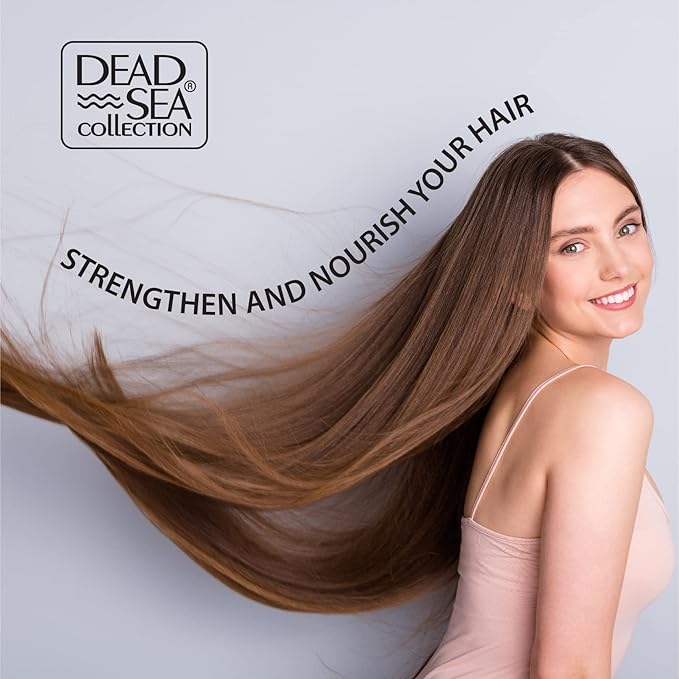 Dead Sea Collection Shampoo and Conditioner Set with Coconut Oil – Hydrating Softening Hair Products with Dead Sea Minerals for All Hair Types – Set of 2 Bottles (33.8 & 30.6 Fl. Oz.)