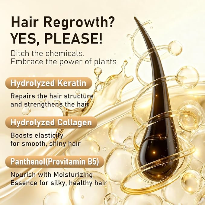 BANKIT Rosemary Batana Hair Growth Shampoo – Anti Hair Loss & Thickening Shampoo for Women & Men – Keratin Formula for Healthy Scalp & Fuller Hair(1 Pack)