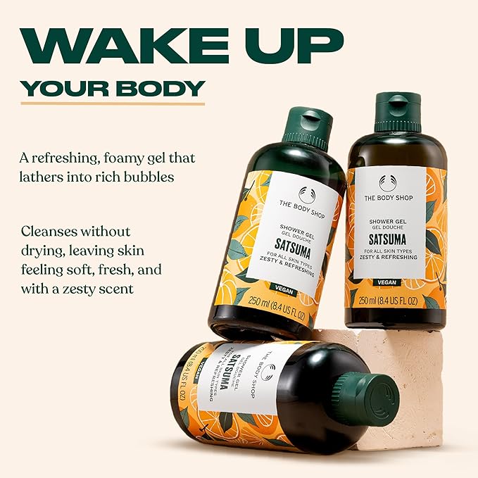 The Body Shop Shower Gel, Satsuma, 8.4 fluid Oz, Packaging May Vary